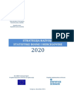 Strategija Razvoja Statistike Bih 2020final Bh
