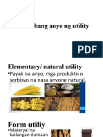 Iba't - Ibang Anyo NG Utility