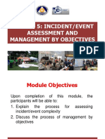 Module 5 - Incident Event Assessment and Management by Objectives 3