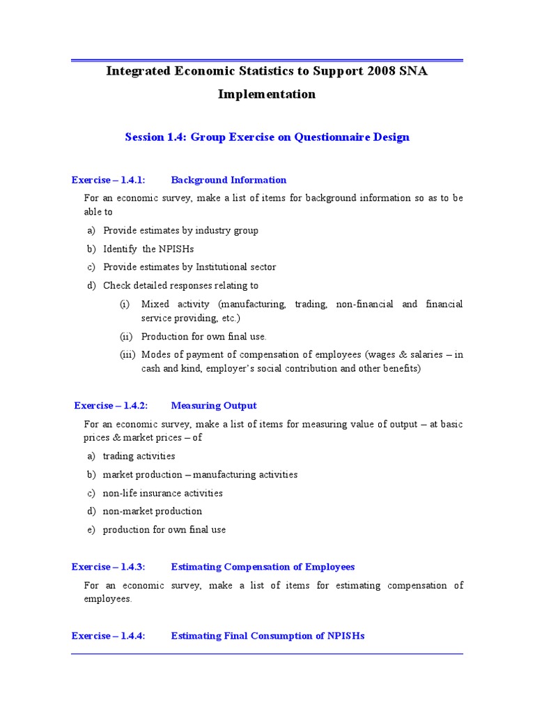 EX - Questionnaire Design | PDF | Business