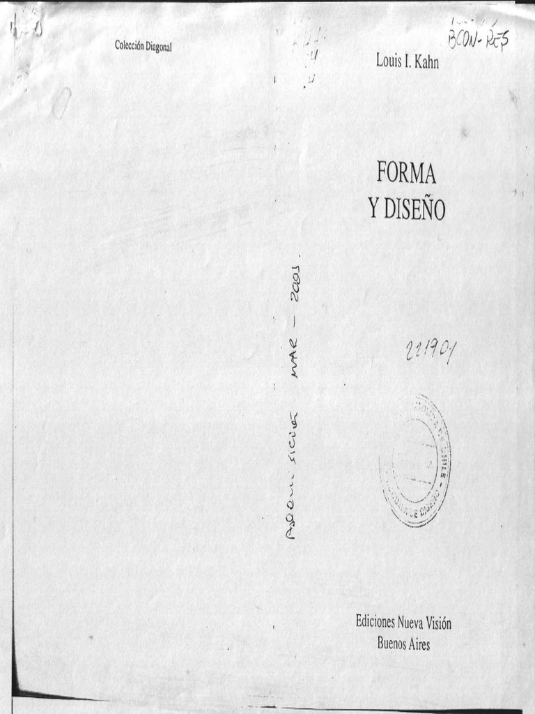 Louis kahn forma y dise o pdf