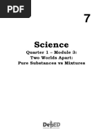 Science 7 - Q1 - Mod3 - Pure Substances vs. Mixtures - FINAL