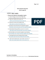 Extra Grammar Exercises Unit 6