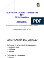 Proceso de Implementacion de La TDT en Colombia