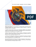 El 26 de Septiembre de Cada Año Ecuador Conmemora El Día de La Bandera Nacional