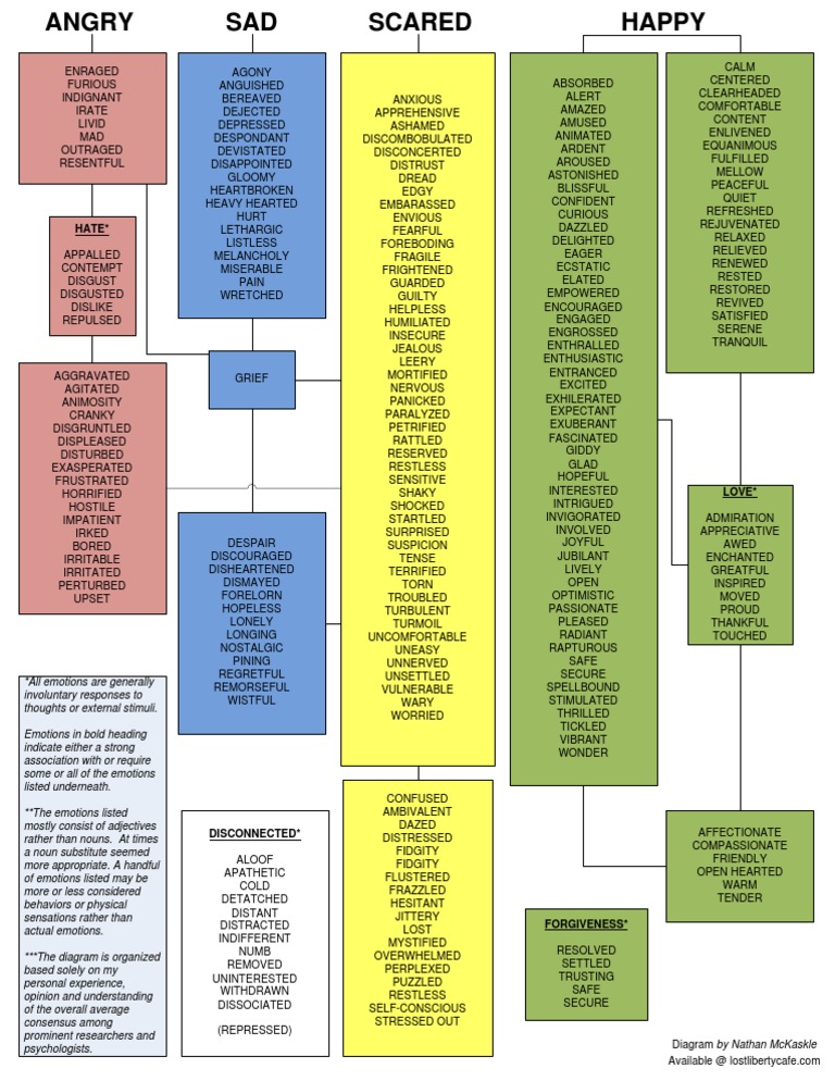 Emotions Diagram | PDF | Limbic System | Emotions