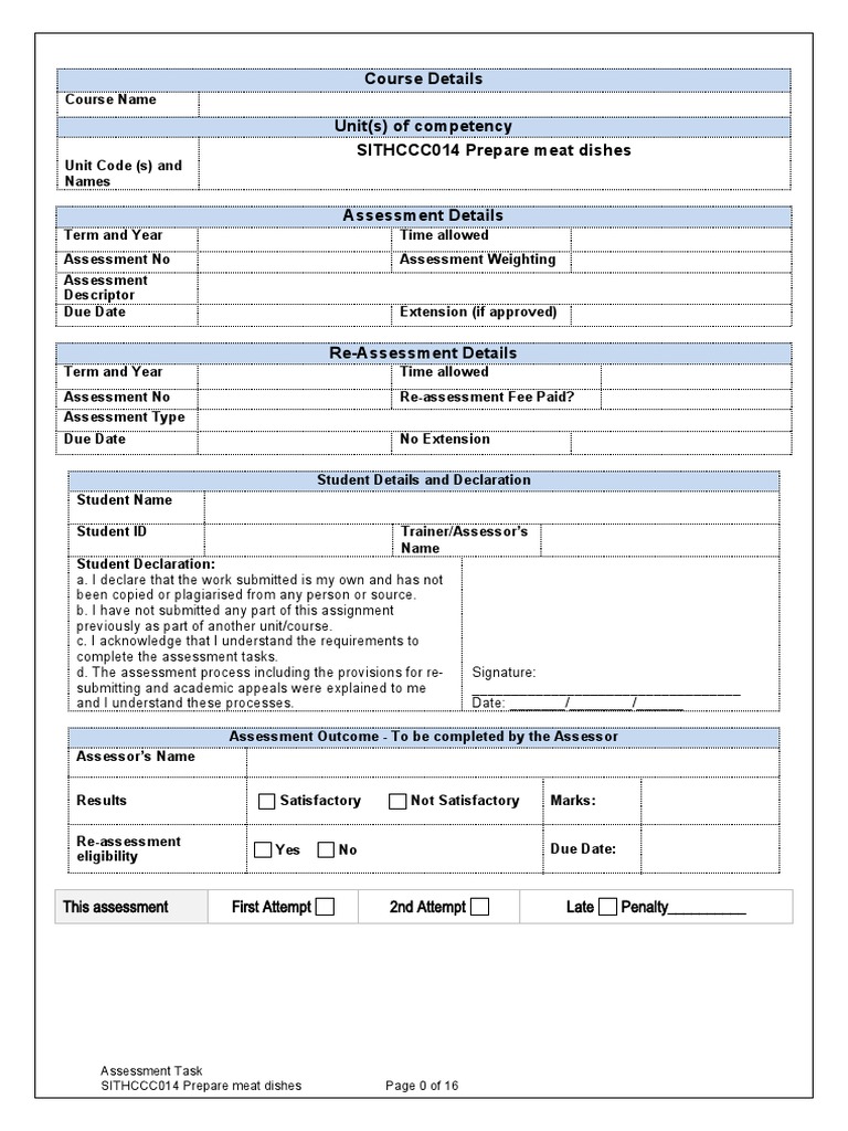 Course Details Unit(s) of Competency SITHCCC014 Prepare Meat Dishes Download Free PDF Lamb