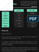 Matriz Comparativa Nikkei 225 y Euro Stoxx 50