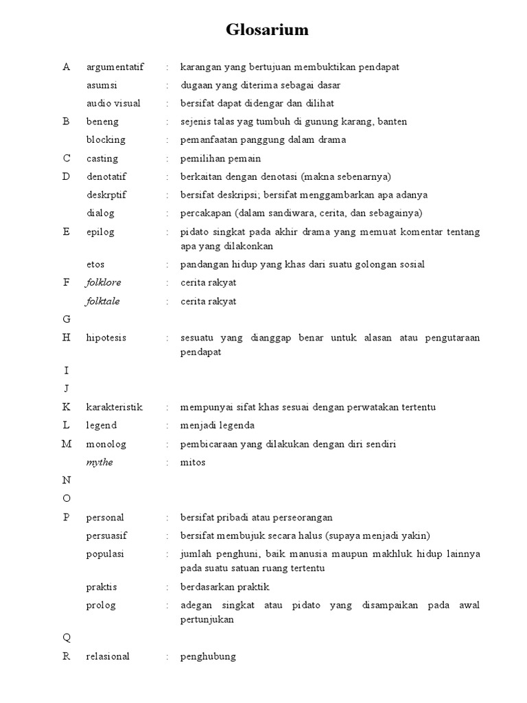 Glosarium | PDF