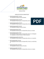 agenda de eventos da administração