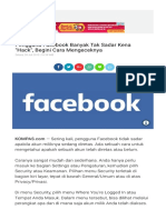 Pengguna Facebook Banyak Tak Sadar Kena Hack Begini Cara Mengeceknya