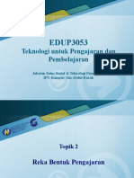 Topik 2 - Reka Bentuk Pengajaran