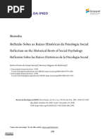 reflexão histórica da psicologia social
