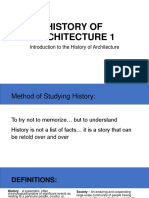 History of Architecture