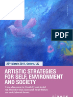 Artistic Strategies For Self, Environment and Society: 26 March 2011 UK