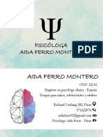 Tarjeta de Presentación Aida Ferro Montero