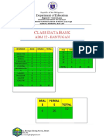 Class Data Bank - Abm12bantugan