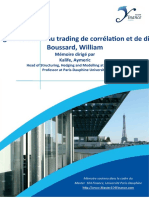 Du Trading de Volatilité Au Trading de Corrélation Et de Dispersion Boussard, William