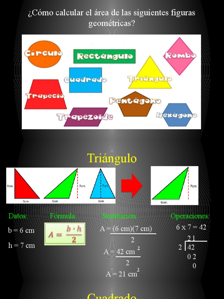 Cómo Calcular El Área de Las Figuras Geométricas Planas | PDF ...