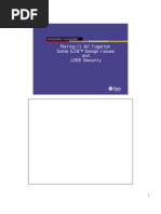 Putting It All Together Some EJB™ Design Issues and J2EE Security