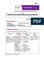 Guia Foro de Debate y Argumentación