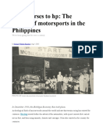 History of Auto Racing in The Philippines