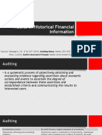 Topic 3 - Audits of Historical Financial Information