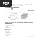 Past Paper Questions Forces and Motion Answers 1