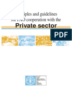 Principles Guidelines FAO Private Sector