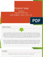 Filsafat Ilmu Pertemuan 1