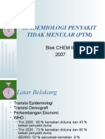 Epidemiologi Penyakit Tidak Menular (PTM) : Blok Chem Iii 2007