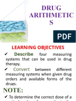 Drug Arithmetic S