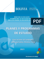  Planes y Programas - Secundaria