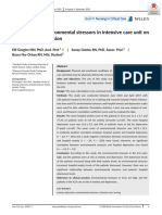 The Effects of Environmental Stressors in Intensive Care Unit Onanxiety and Depression