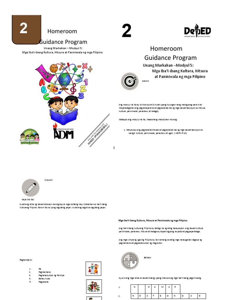 Homeguidance Module 5 | PDF