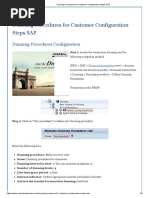 Dunning Procedures For Customer Configuration Steps SAP