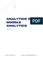 Analytics With Google Analytics Study Notes