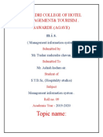 Topic Name:: Sahyadri College of Hotel Management& Tourisim - Sawarde (Agave)