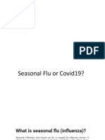 Seasonal Flu or Covid19