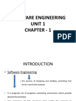 Software Engineering Unit 1 Chapter - 1