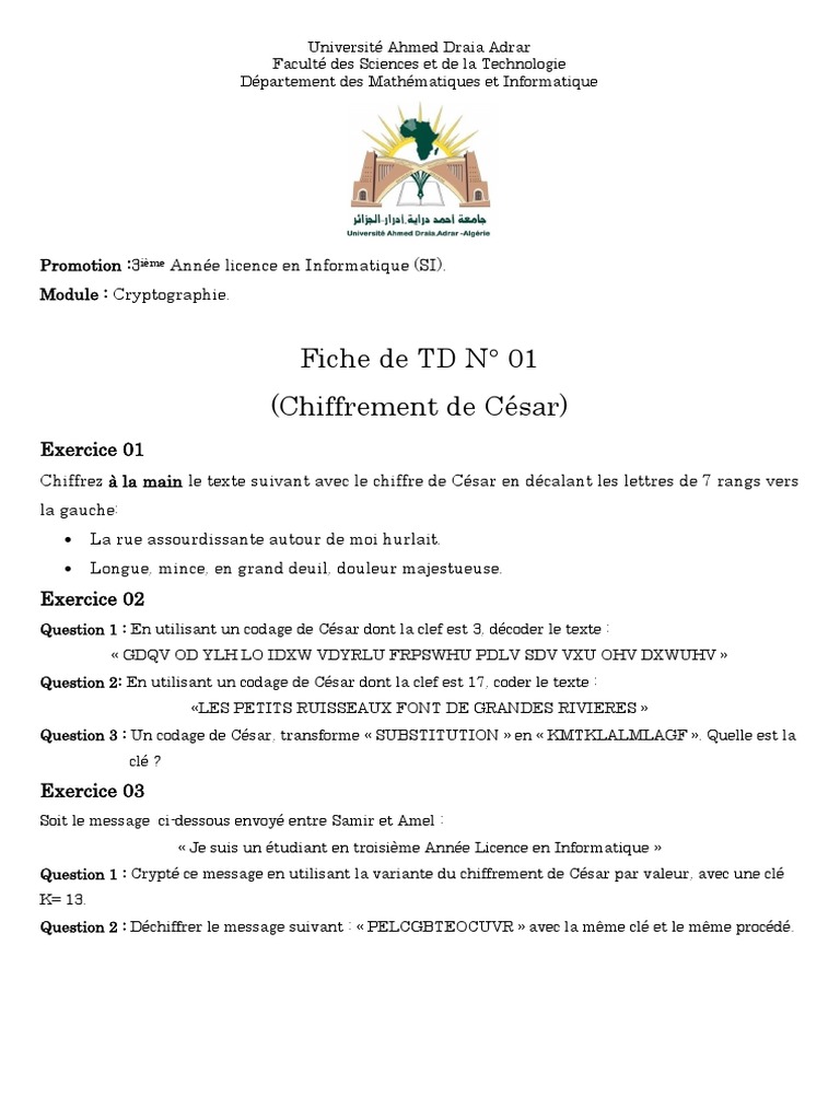TD 1 | PDF