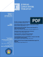 JURNAL LINGUISTIK TERAPAN, Vol. 2