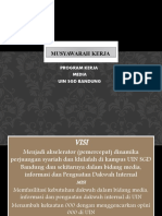 Musyawarah Kerja Musyawarah Kerja: Program Kerja Media Uin SGD Bandung