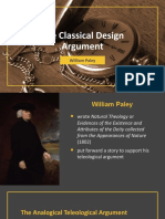 Paley Design Argument