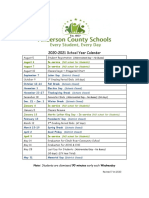 2020-2021 Anderson County Schools Calendar