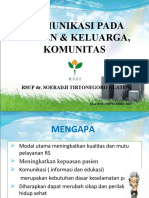 Komunikasi Efektif Pasien Dan KLG Dan Komunitas