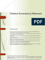 Uniunea Economică și Monetară - Lucrare Bodonea Alexandra , Master An II, SE