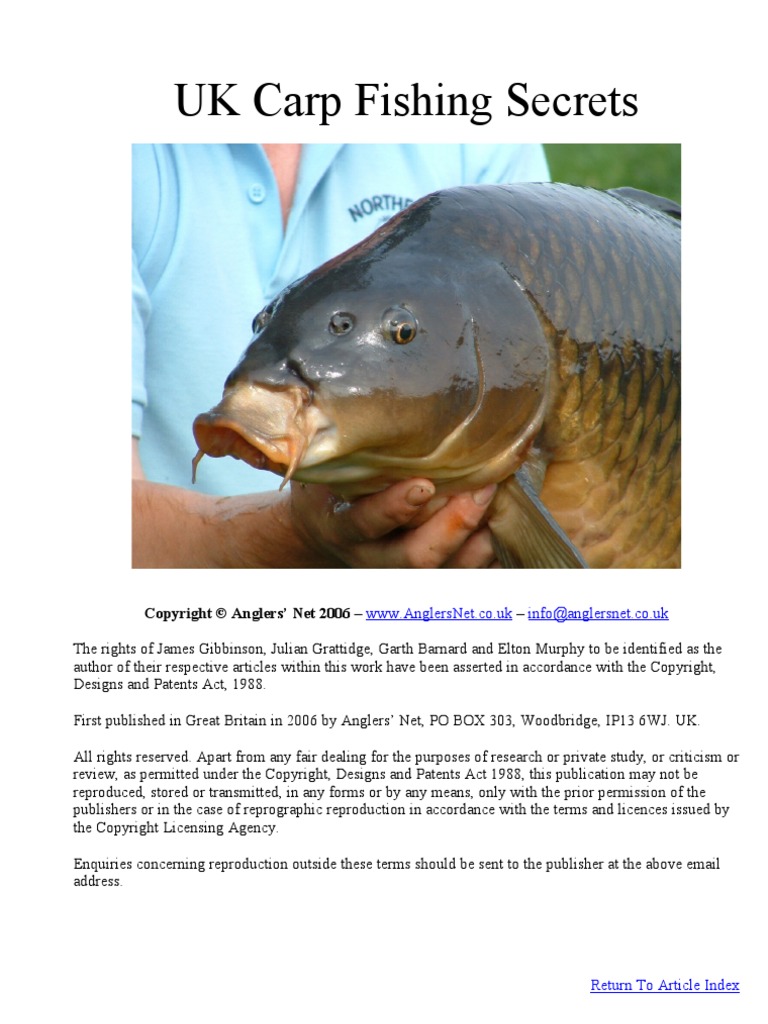 Carp Fishing Secrets, PDF, Angling