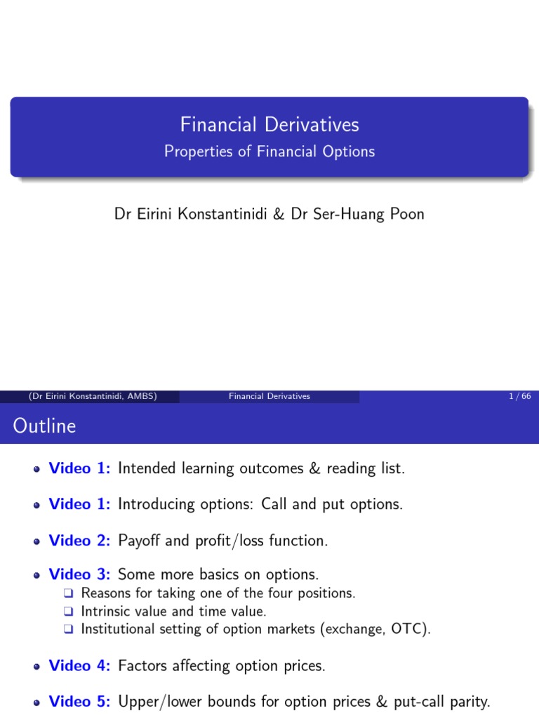 Understanding Financial Options Basics | PDF | Put Option | Option ...