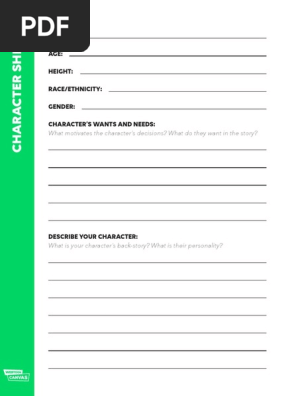 Character Sheet